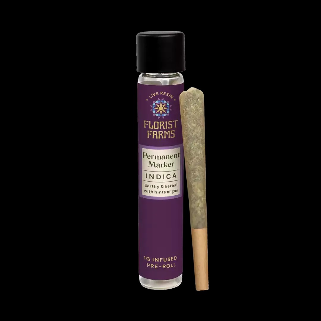 Florist Farms Live Resin Infused Permanent Marker 1g Joint