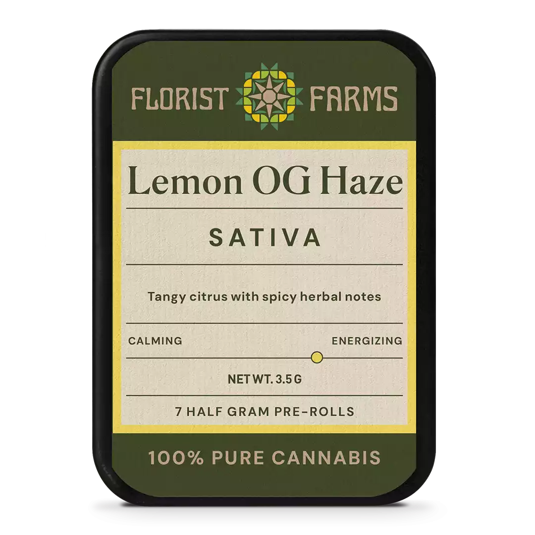 Florist Farms Lemon OG Haze 1/2g Joints 7-Pack