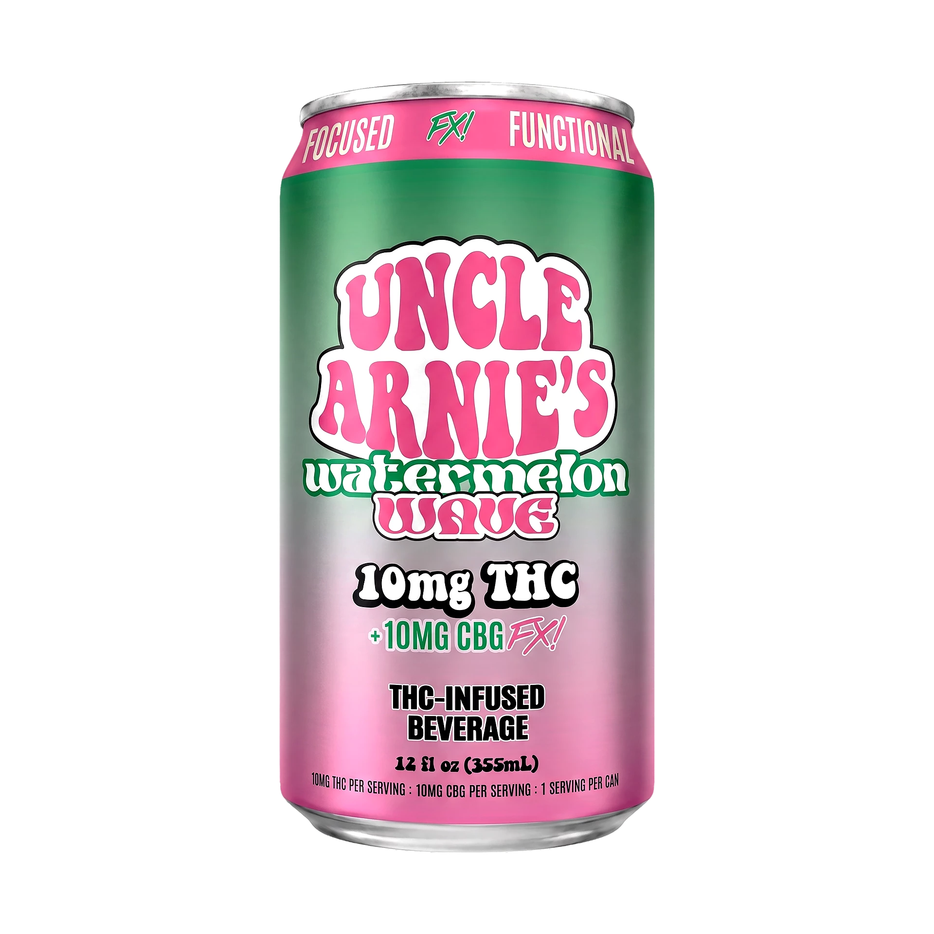 Uncle Arnie's Watermelon 10mg Infused Beverage — 6-Pack