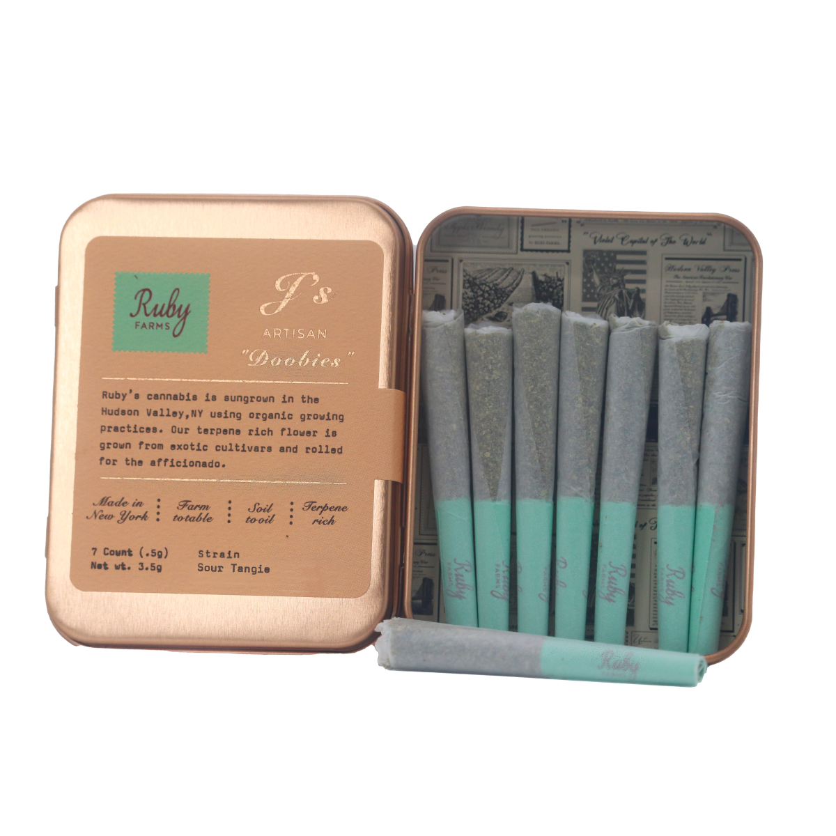 Ruby Farms Doobies 7 Count - Sour Tangie